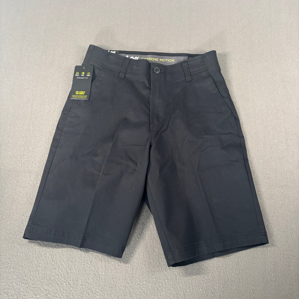 Lee Extreme Motion Straight Fit Shorts Mens Size 29 Black Casual 2013244
